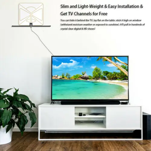200 миля диапазонная антенна ТВ цифровой HD Skywire Крытый 4 K Antena HD tv 1080 P усилитель