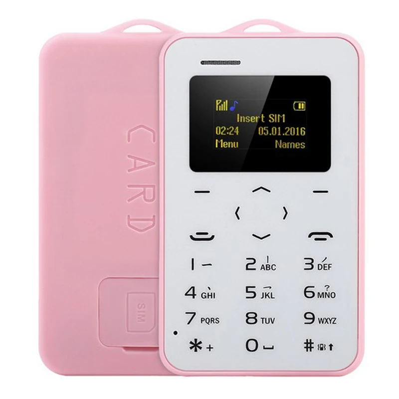 New Original Ultra Thin Mini AIEK AEKU C6 Cell Phones Student Version Credit Card Mobile Phone