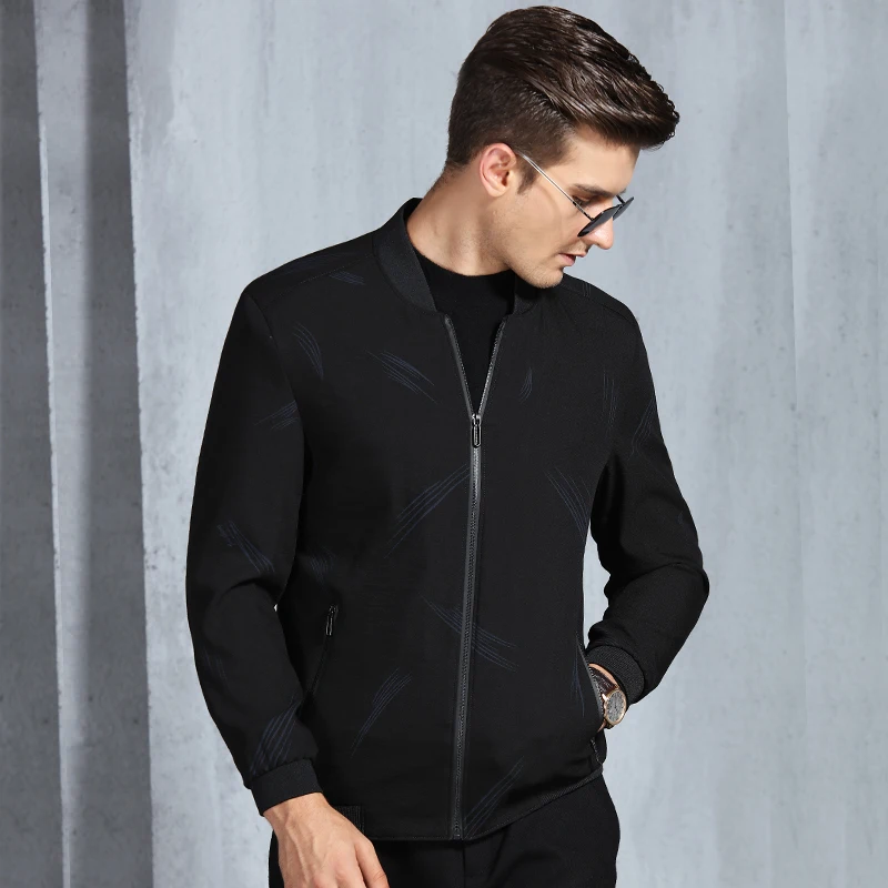 2018 Spring Autumn Casual Solid Fashion Slim Jacket Men Overcoat Baseball Jackets Men's streetwear Jacket