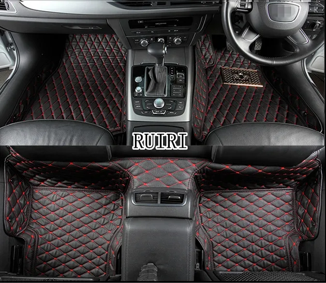 Good quality! Custom special car floor mats+ trunk mat for Right Hand Drive Nissan Serena C27 7 seats- durable carpets