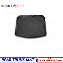 Для Citroen C4 хэтчбек 2004-2008 | 2008-2011 Автомобильный Коврик для багажника задний внутренний БАГАЖНИК Грузовой лоток пол ковер автомобильный Стайлинг интерьер