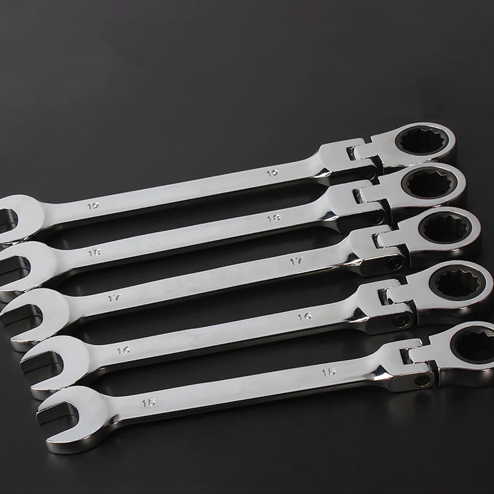 6-24mm Flexible Head Combination Ratchet Wrench Dual-use Ratchet Wrench tools