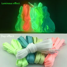 Luminous ShoelaceSport Men font b Women b font ShoeLaces Glow In The Dark Led Fluorescent Shoeslace