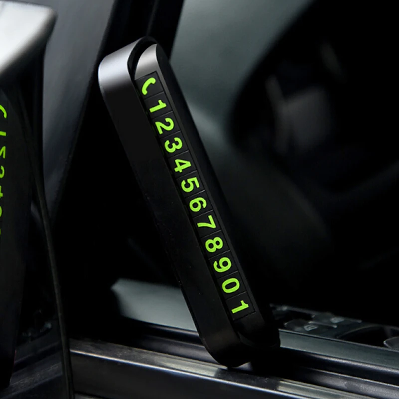 2019 новая Автомобильная карточка с телефоном для временной парковки номером