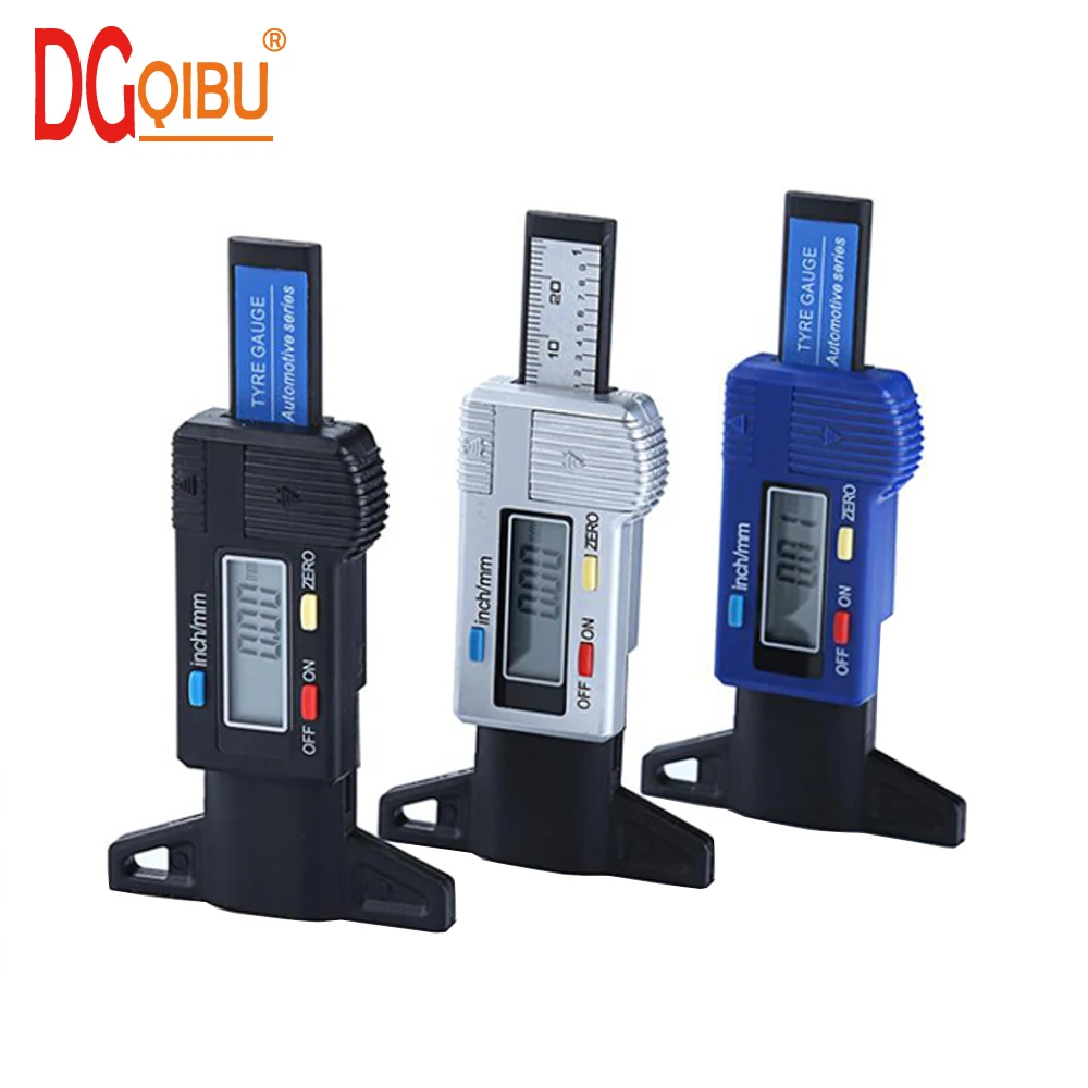 Car Tire Digital depth gauge caliper tread depth gauge LCD Tyre tread