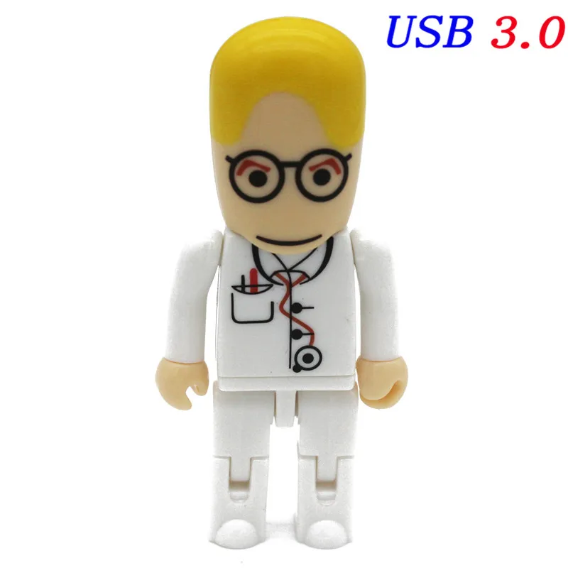 JASTER speed Usb3.0 мультфильм доктор серия USB флэш-память 4 ГБ 8 ГБ 16 ГБ 32 ГБ 64 Гб клиника медсестры Флешка креативная карта памяти - Цвет: B