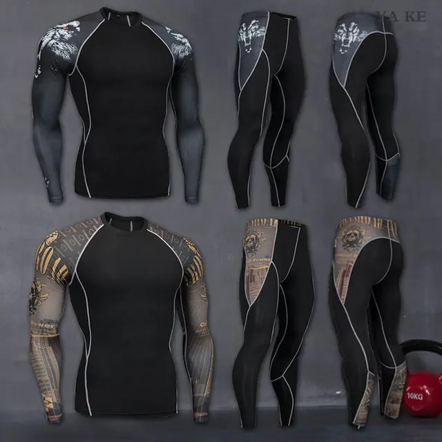 US $7.80 2018 New Compression Pants Sports Running Tights Men Jogging Leggings Fitness Gym Clothing Sport Le