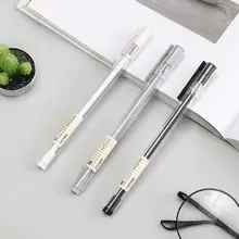 2 шт./лот простой Muji Стиль ручка гелевая ручка 0,38 мм черные чернила головка иглы пишущих инструментов для студентов корпоративного школы