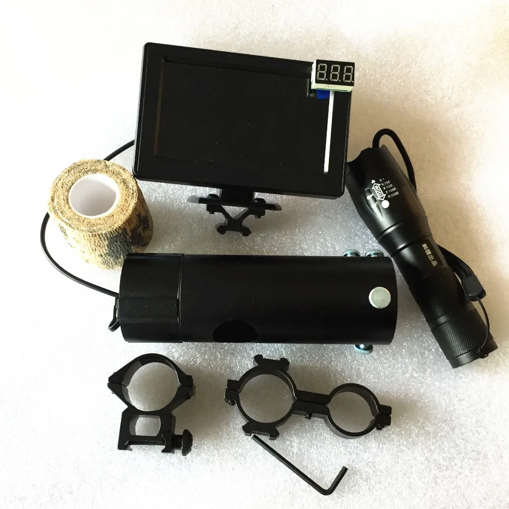 

Wholesale 3pcs/lot Night Vision Scope Device Add on Rifle Scope Screen Display with IR Flashlight Connecting Mount