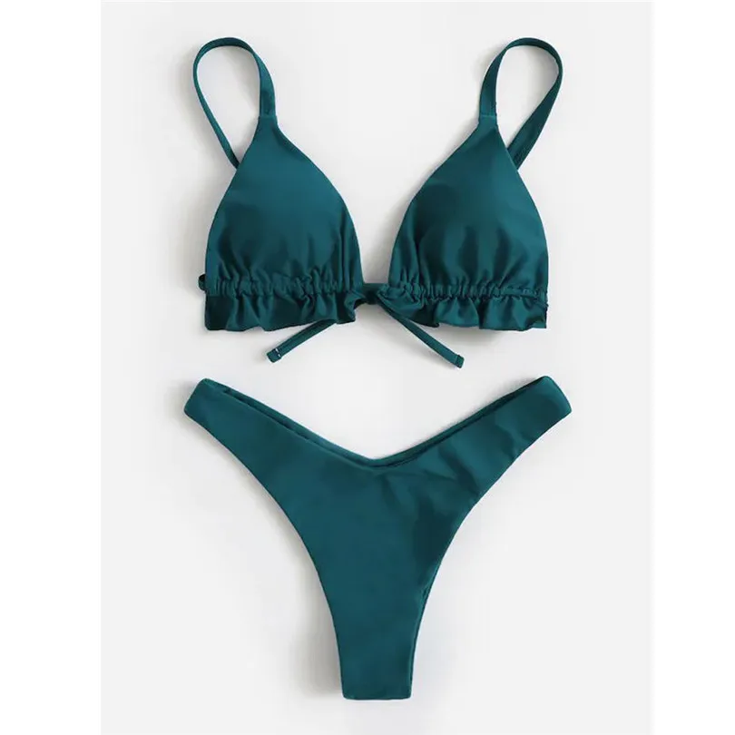 2019 New Summer Women Girls Bikini Set Underwire Padded Sexy Beach Suit Bodycon Swimwear wholesale Dropshiping #E05 (11)