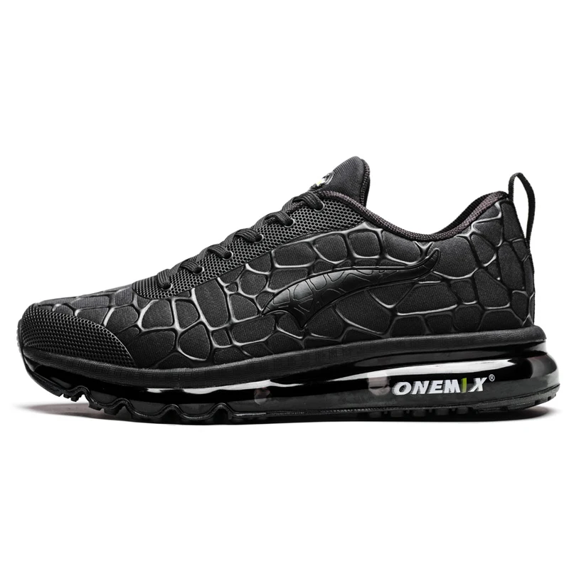 ONEMIX повседневная обувь с воздушной подушкой Мужская Беговая уличная спортивная обувь дышащая амортизация jrunning Max 96 Кроссовки Обувь - Цвет: Black