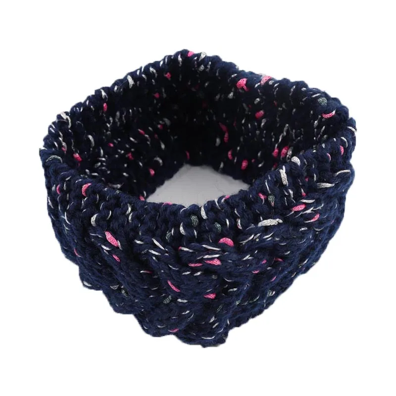 

Bronzing Knitted Woolen Headband For Women Adult Winter Thick Warm Crochet Turban Hair Band Hair Accessories Headwraps Fashion