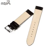 Mais recente Moda Relogio Strap Preto E Café Genuíno Couro De Jacaré Crocodile Grain Watch Band