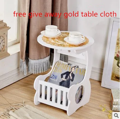 Smartlife DIY Coffe Table with Magzine Rack Living Room Table with A Gold Table Cloth Free Give Away