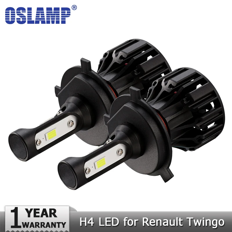 

Oslamp H4 Hi lo Beam LED Headlight Bulb COB Car Led Light Bulbs 72W 8000lm Auto Headlamp Led Lights 12v 24v for Renault Twingo