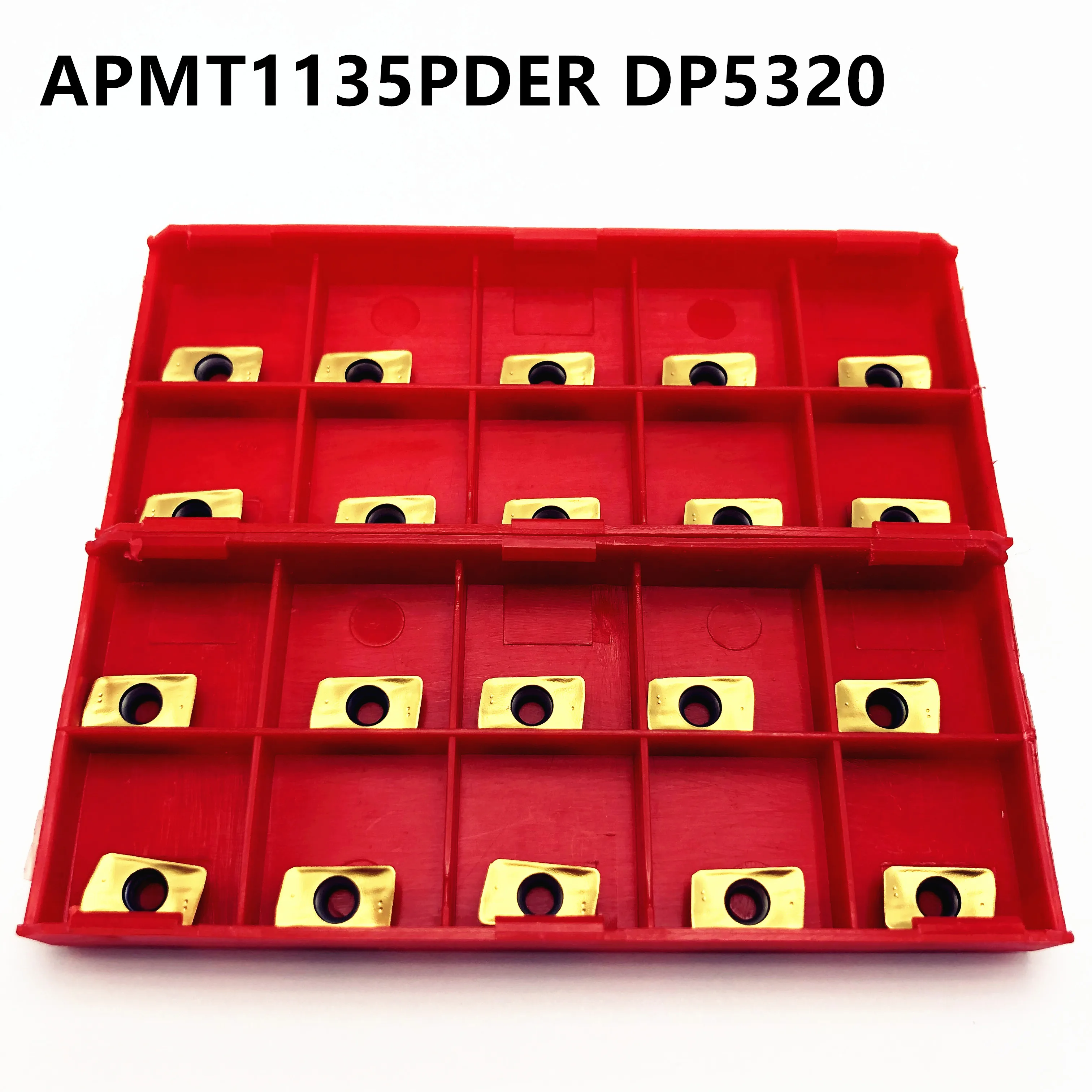 10 Pcs APMT1135PDER DP5320 Carbide Inserts Blades Cutter Kit CNC Tool