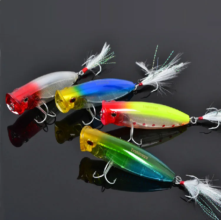 Trulinoya DW14 80mm/20g Hard Fishing Lure Top Water Popper Artificial