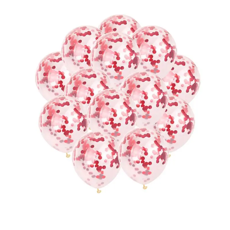 

5pcs/lot 12inch Party Latex Confetti Balloons Wedding Decoration Mariage Balloon Happy Birthday Balloon Able Summer Decoration