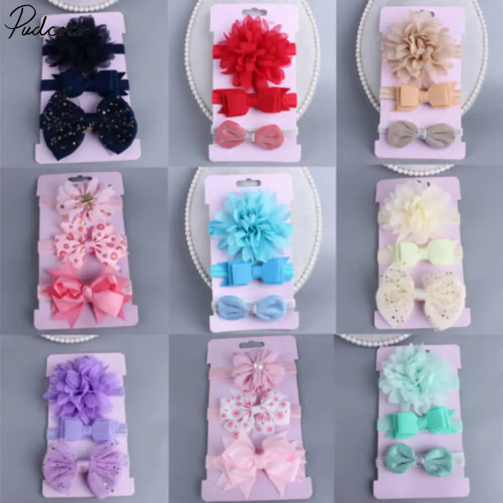 

Baby Girls Bunny Bows Kids Turban Knot Rabbit Headband Bow Hair Bands Head Wrap