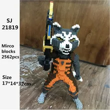 SJ ракета енот супер герой 3D модель DIY алмазные блоки кирпичи мини сборная игрушка Jouets Juguetes Игрушки