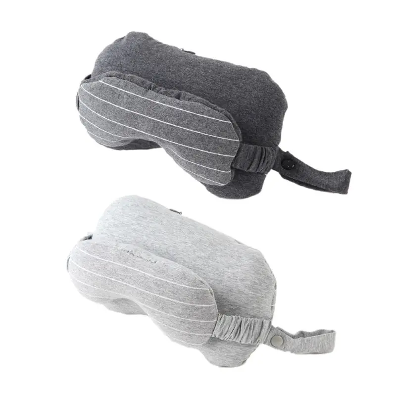 

THINKTHENDO Multi-Function Business Travel Accessories Neck Pillow & Eye Mask with Handle Portable to Carry Eye Mask