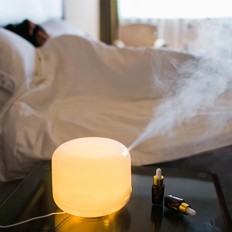 

Essential Oil Diffuser For Aromatherapy 500ml Premium Cool Mist Aroma Humidifier With Changing Colored Night Lights