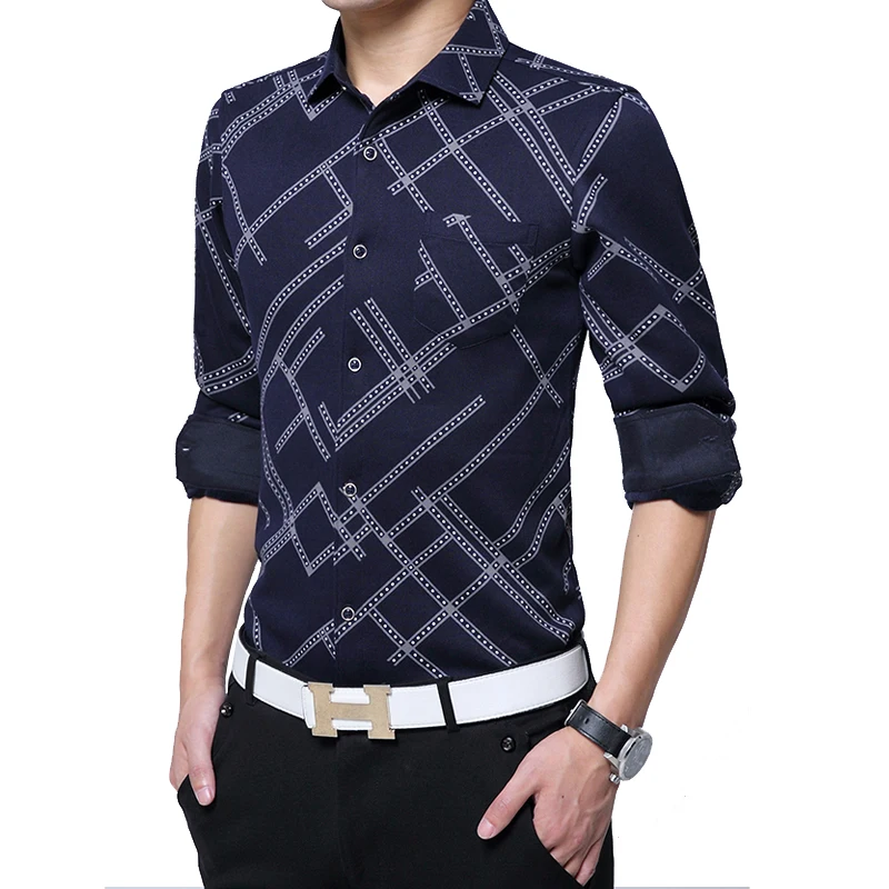 

2016 Hot New Arrivel Winter High Quality Cotton&Soft Nap Keep Warm Long Sleeve Casual Men's Shirts Plus Size 4XL