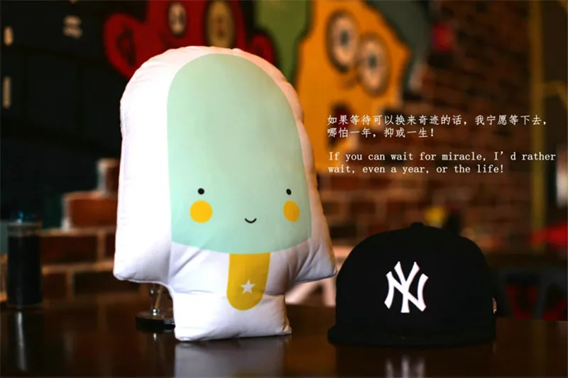 Anime Cartoon Totoro Plush Toys Cute Teeth Watermelon Ice Cream My Neighbour Totoro Cat Dolls Baby Kids Cushion Pillow Gift 1pc (13)
