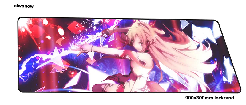 Sword Art онлайн коврик для мыши 900x300x2 мм большой игровой коврик для геймера Самый дешевый игровой компьютерный стол Клавиатура со встроенной мышью игровые коврики