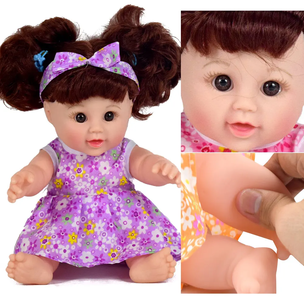 Bebes розовый свитер пупи Кукла реборн кукла игрушки волосы длинные 30 см 2019 вид