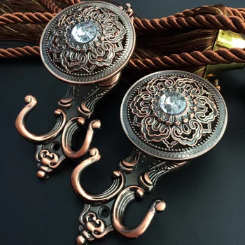

Diamond Curtain Hook Wall Hooks European High Quality Fashion Curtain Wall Hooks for Curtains Tieback Tassels CP042#20