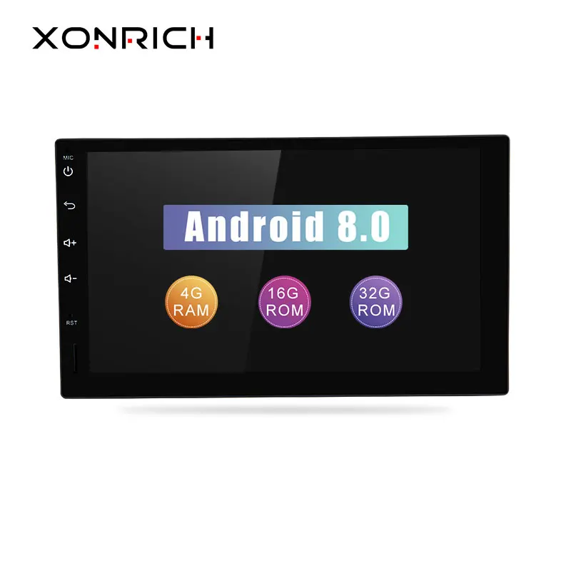 

2 din Android 8.0 Car Multimedia Head Unit For Nissan Note Xtrail Qashqai Almera Audio Tape Recorder GPS Navigation 4G Wifi DAB+