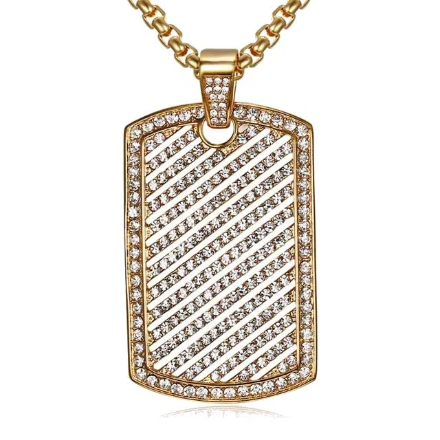 Хип хоп Iced Out Полный AAA кубический цирконий Тигр Роскошные мужские часы крест и череп и глаз Provi Dence кристалл кулон комбо набор - Окраска металла: 4