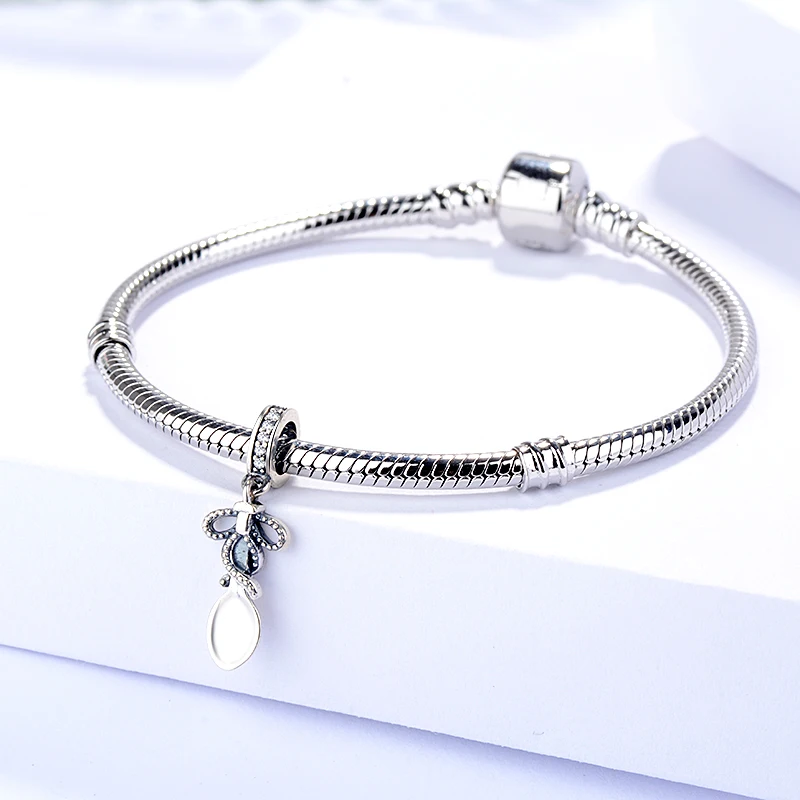 SG Sterling Silver 925 Kitchen utensil Spoon beads fit original pandora bracelet diy fine jewelry circular making for women gift Fine Jewelry