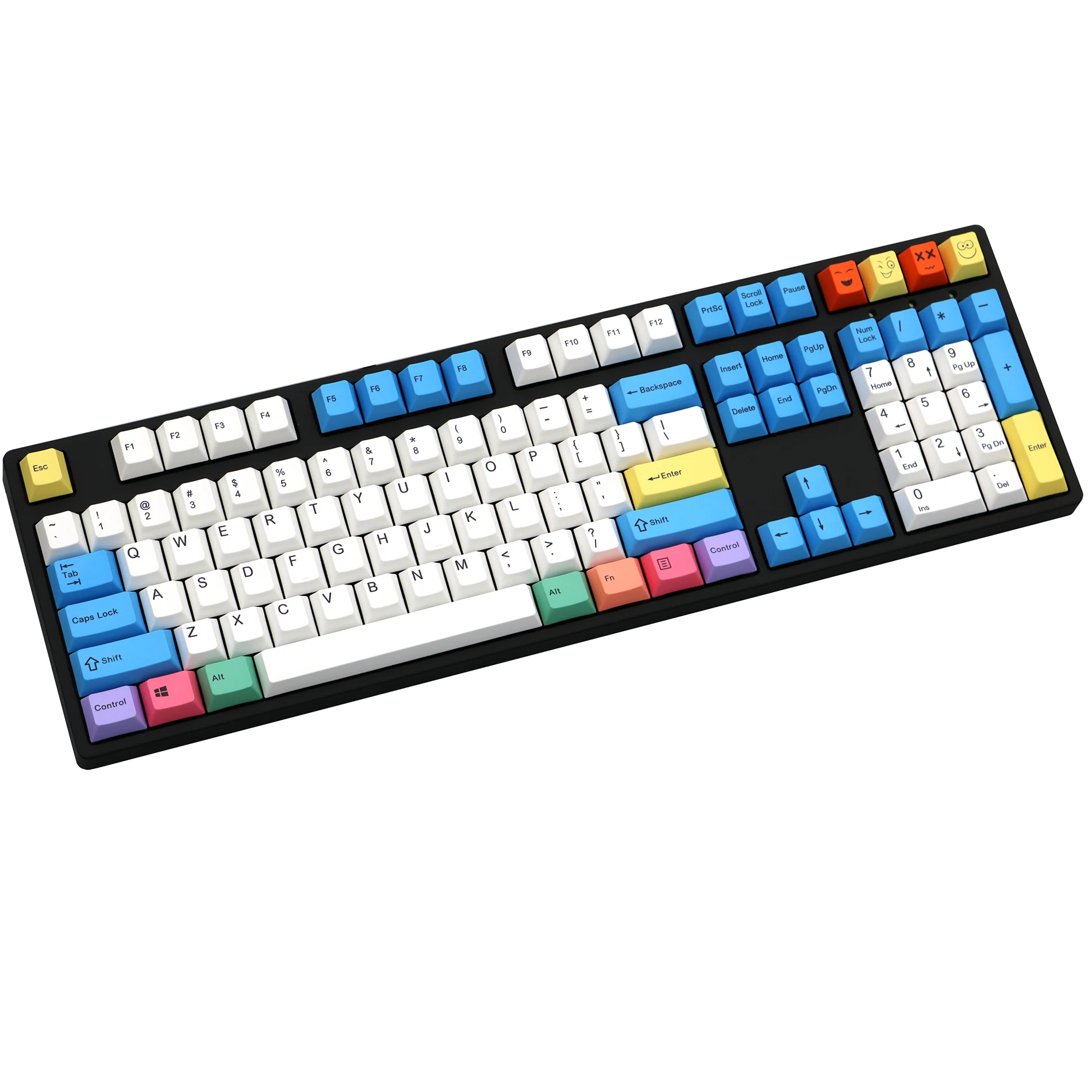 JKDK цветной мел 108 клавиш механическая клавиатура PBT keycaps Cherry Profile ANSI Layout только keycap