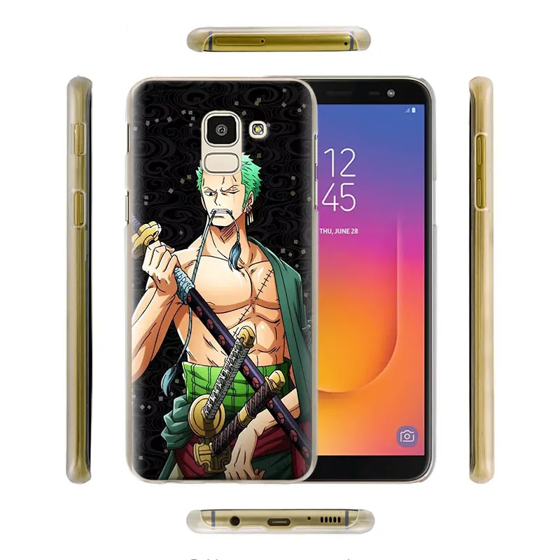 One Piece Roronoa Zoro Case Cover for Samsung Galaxy A30 A40 A50 A70 A6 A8 Plus A7 A9 M30 Phone Case Coque