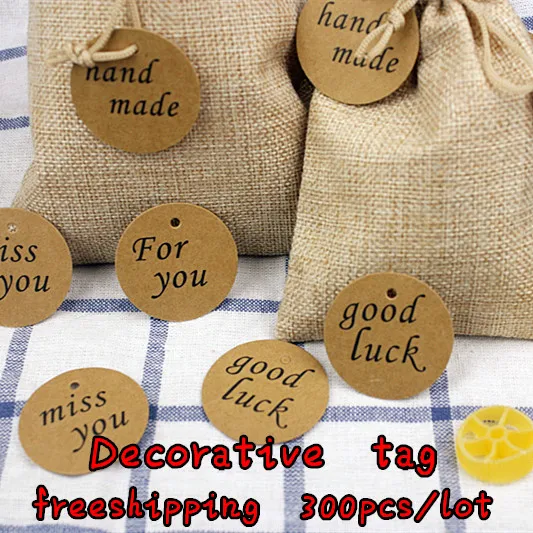 Freeshipping 300pcs Kraft Paper Tag Cake Decoration Price Tag Card Blessing Card Hanging Candy Box Card Card Card Card Decorationcard Box Aliexpress<script async src=
