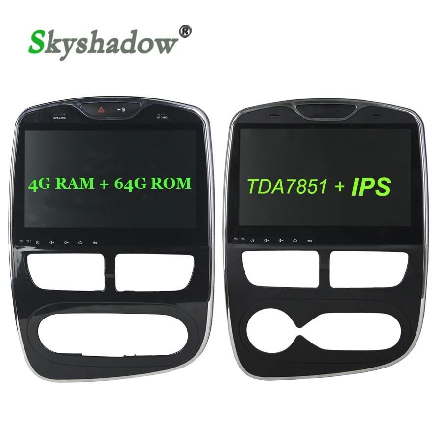 Discount DSP Android 9.0 4G + 8 Core + 64G 10.1" For Renault Clio 2013 - 2017 Car DVD Player RDS Radio GPS Glonass Map wifi Bluetooth 4.2 4