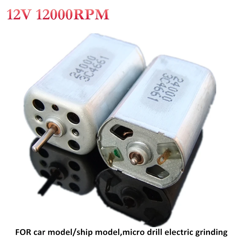 

Strong magnetic 283 motor!12V 12000RPM (stronger than 180-motor) FOR car model/ship model,micro drill electric grinding