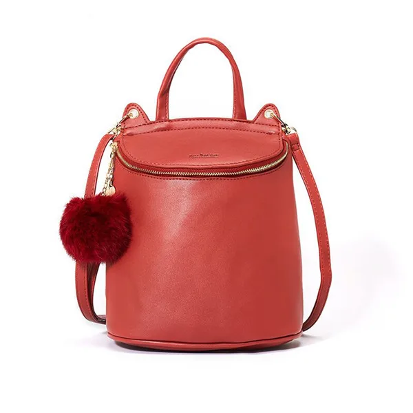 Vento Marea, маленький женский рюкзак, женский,, модный, корейский стиль, Молодежная, для девушек, сумка на плечо, из искусственной кожи, женский, черный, рюкзак для путешествий - Цвет: Red
