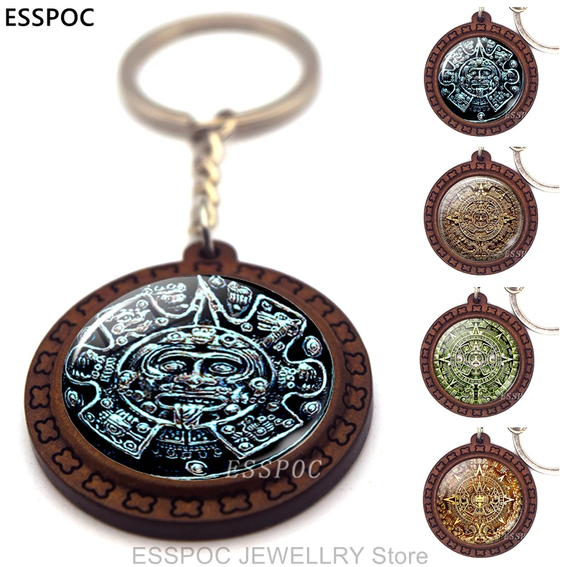Fashion Accessories Aztec Jewelry Aztec Calendar Mexican Key Chain