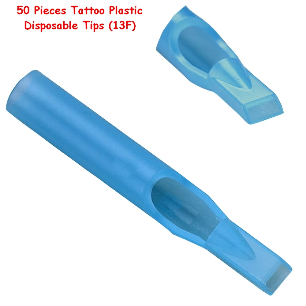 Disposable Tips Tattoo Needle Tube Flat 13 F Diamond Blue ...