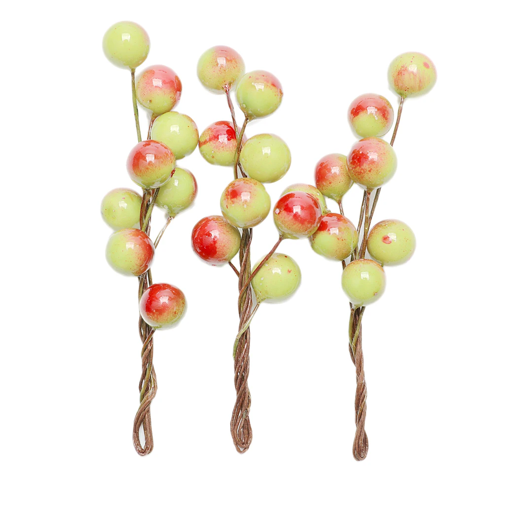 3pcs Fashion Berry Holly Hairpins Bridal Bridesmaid Hair Sticks Wedding Party Hair Decorations Photo Prop