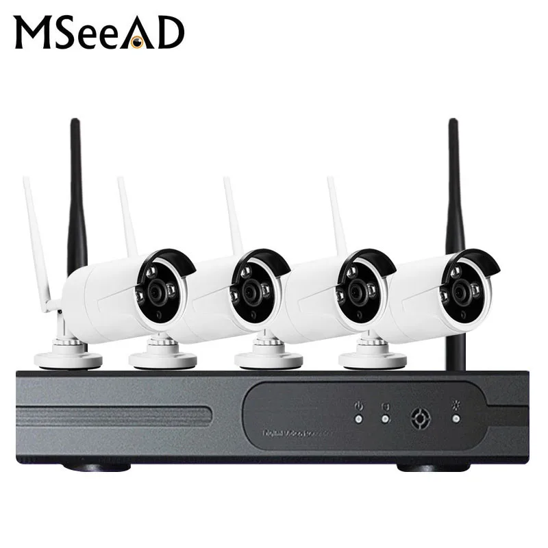 

Wireless Security Camera System Video Surveillance Kit 4CH Wifi NVR Kit P2P HD 720P Night Vision Wireless CCTV IP Camera Kit Set
