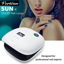 Verntion ногтей УФ лампа профессиональные 36 шт./светодиоды лампы 48 Вт Сушилка для ногтей Nail Книги по искусству лампа для гель-лака с светодиод Сушилка для ногтей гель