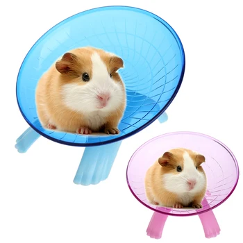 

New Hamster Mouse Running Disc Flying Saucer Exercise Wheel Small Animals For Pets Mice Hamsters Gerbil Cage Accessories Toy