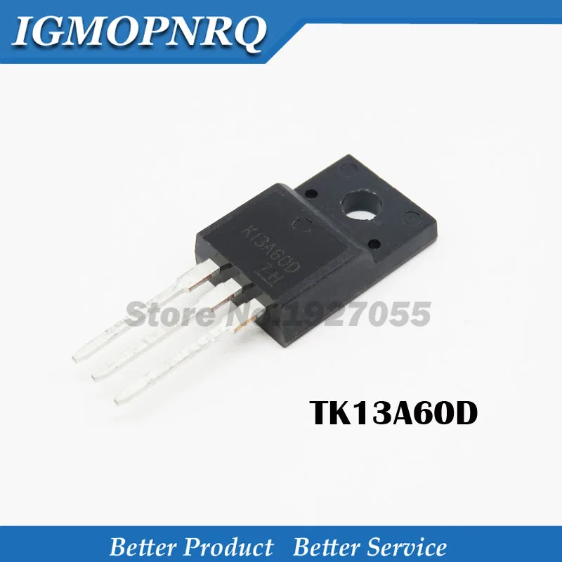10pcs TK13A60D TO-220F K13A60D TO220F TK13A60 TO-220 18 a 200 v N groove MOS field effect tube | Электронные компоненты и