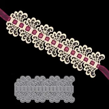 

2018 New Lace Flower Edge Border Metal Cutting Dies Stencils for DIY Scrapbooking Decorative Crafts Embossing Paper Cards
