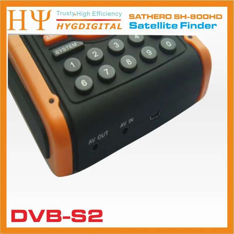 Sathero SH-800HD DVB-S2 Цифровой спутниковый Finder метр USB2.0 HD Выход Satfinder HD с анализатор спектра