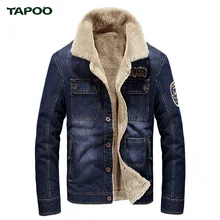 Tapoo männer jacken 2017 frühling herbst stehkragen demin plus kaschmir bule casual feste langarm männer jacke marke clothing